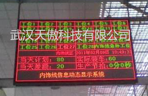 北京汽車總裝廠應用異常電子安燈看板系統價格最低廠家